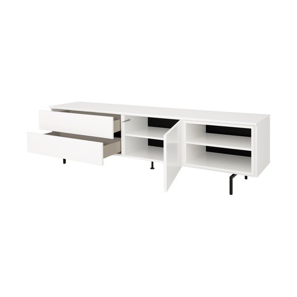Comodă albă joasă 210x57 cm Plain – Tenzo-image-3