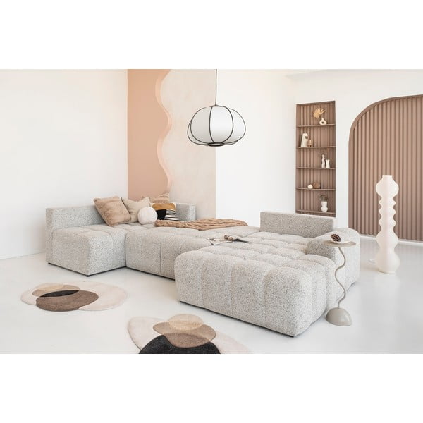 Colțar modular bej extensibil/cu spațiu de depozitare (cu colț pe partea stângă) Lulu – Miuform-image-4