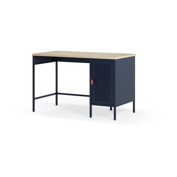Birou cu blat cu aspect de lemn de stejar 60x120 cm Sayla – Marckeric-image-4
