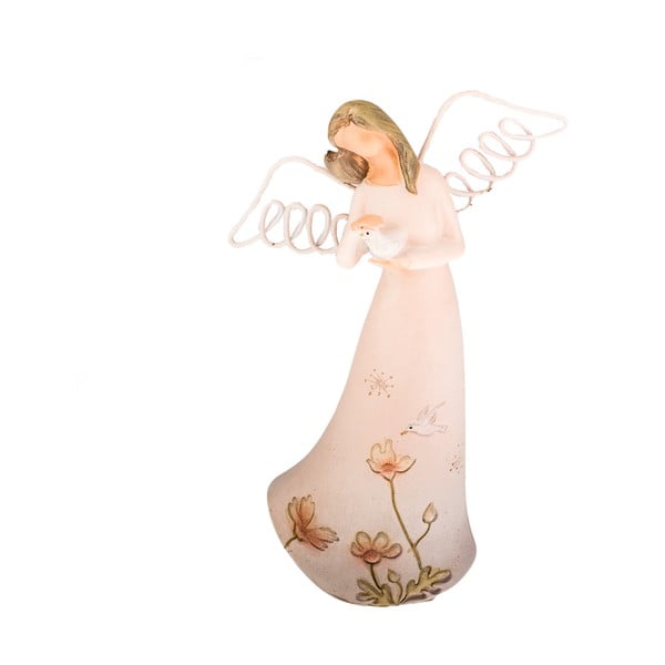 Decorațiune în formă de înger cu porumbel Dakls Angel, înălțime 21 cm