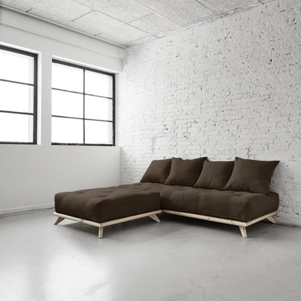 Canapea Senza Natural/Choco Brown-image-2