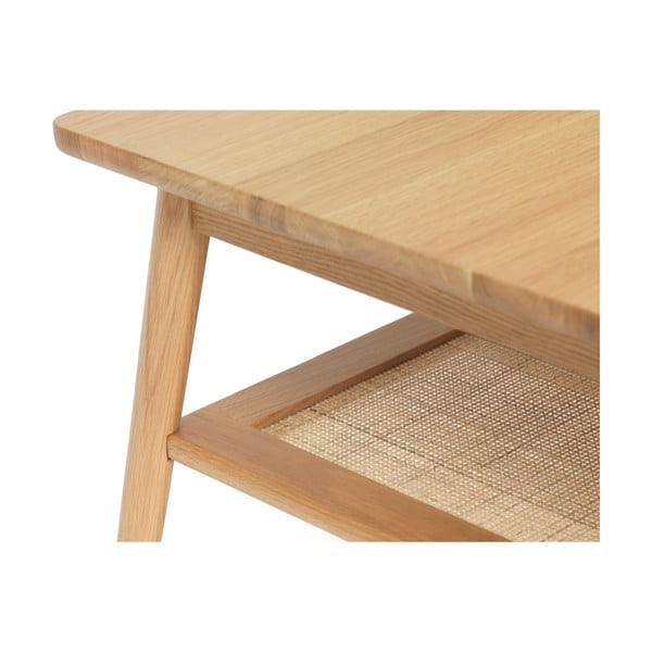 Măsuță de cafea în culoare naturală cu blat cu aspect de lemn de stejar 60x120 cm Barrali – Unique Furniture-image-2