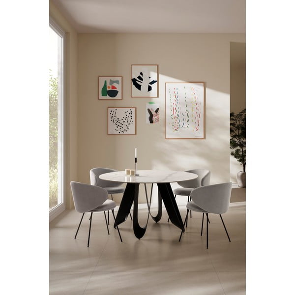 Masă de dining rotundă ø 135 cm Aila – Marckeric-image-1