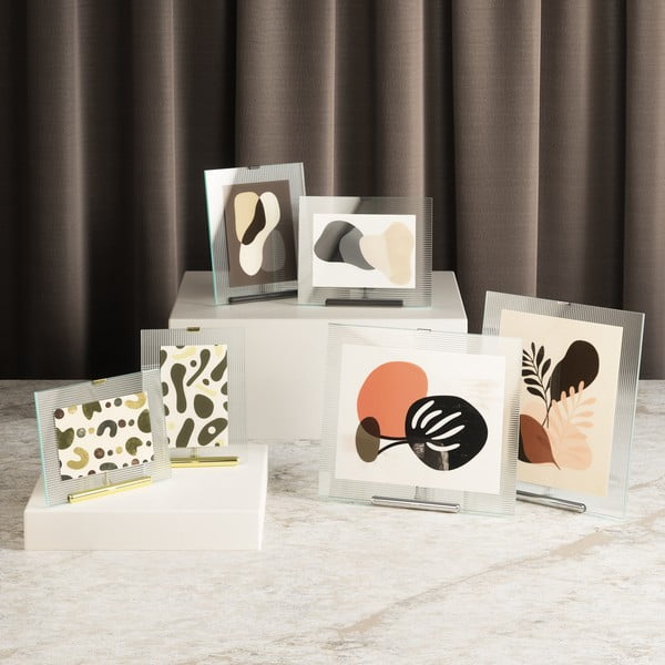 Ramă foto neagră cu picior de susținere din sticlă 19x23 cm Flute – Umbra-image-4