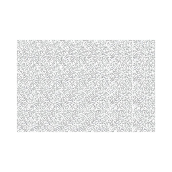 Set 24 autocolante de perete Ambiance Cement Tile Stickers Terrazzo Waldo, 15 x 15 cm-image-3