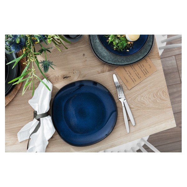 Farfurie din gresie ceramică Villeroy & Boch Like Lave, ø 28 cm, verde - gri-image-3