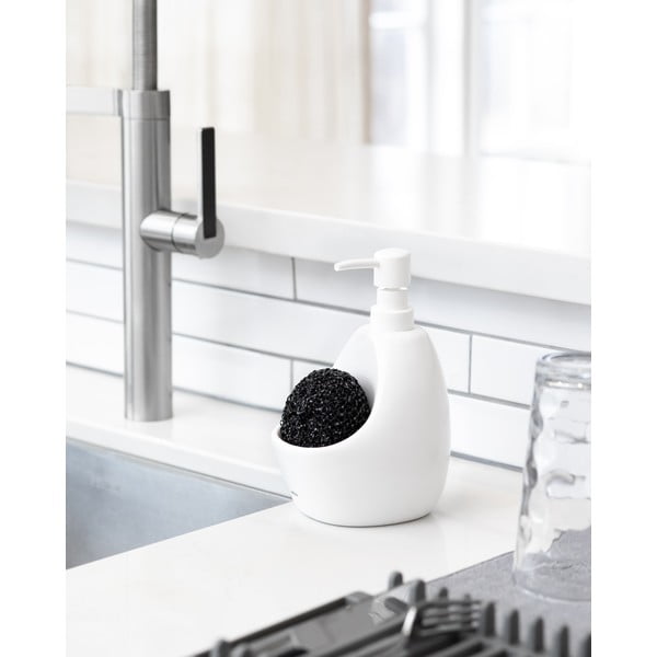 Dozator de săpun lichid alb din ceramică 590 ml Joey – Umbra-image-1