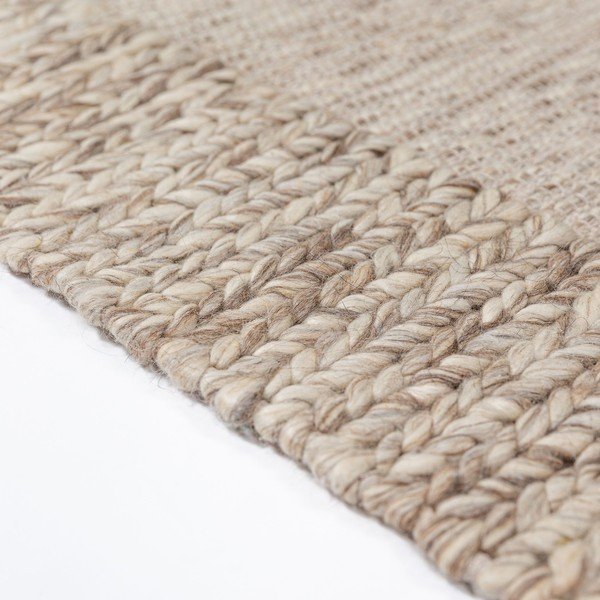 Covor în culoare naturală țesut manual din amestesc de lână 120x170 cm Rue – Flair Rugs-image-4