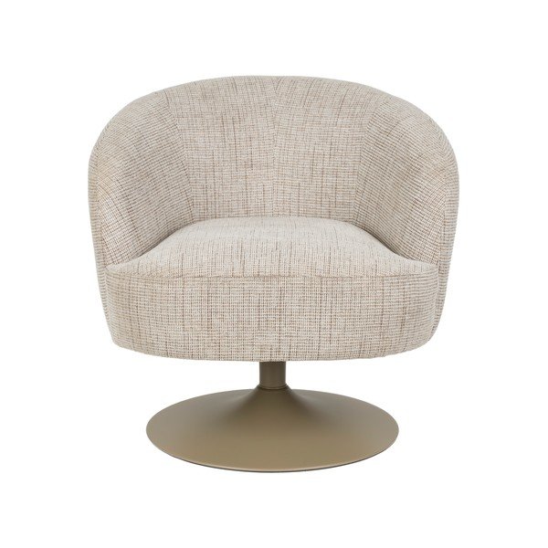 Fotoliu bej pivotant Renate – White Label-image-2
