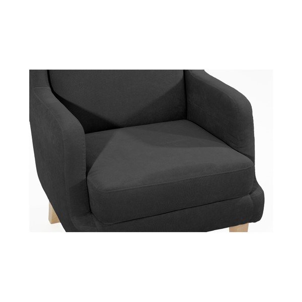 Fotoliu Max Winzer Bennet Suede, negru-image-3