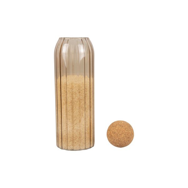 Borcan din sticlă cu capac din plută PT LIVING Gem, înălțime 28,5 cm, maro-image-2