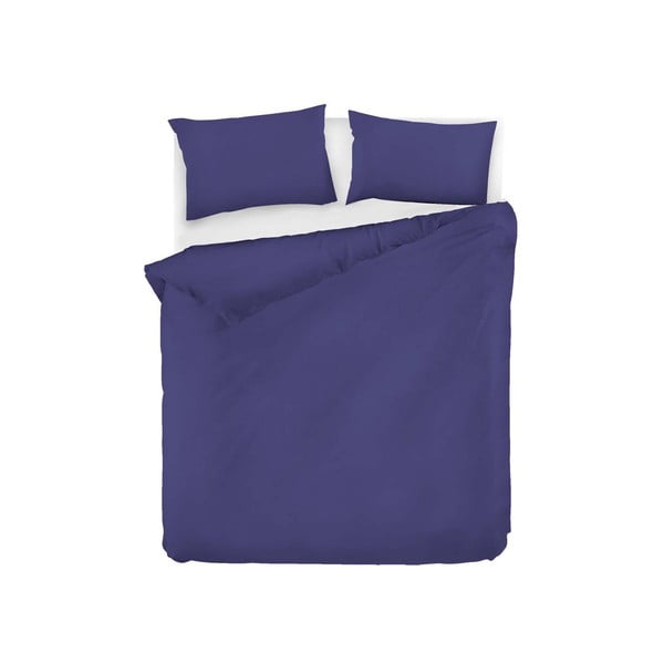 Lenjerie de pat albastru-închis din bumbac pentru pat de o persoană 140x200 cm Fresh Color – Mijolnir