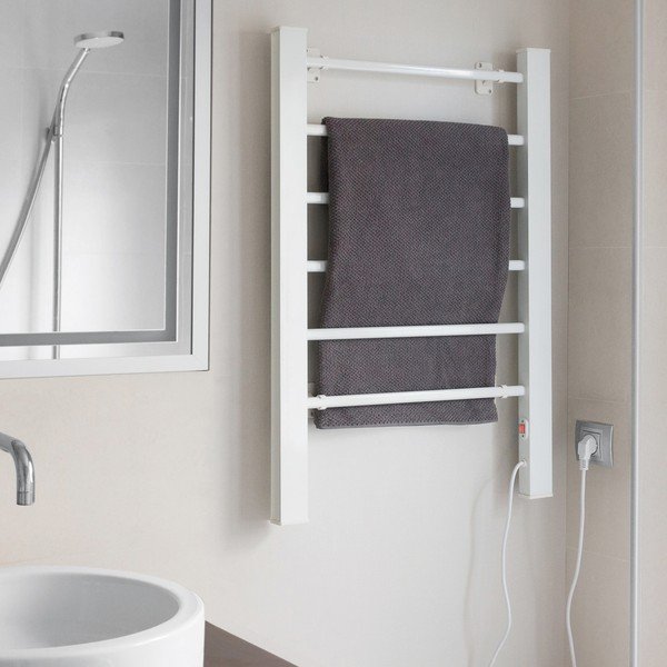 Suport electric pentru prosoape InnovaGoods Towel Rail, alb-image-3