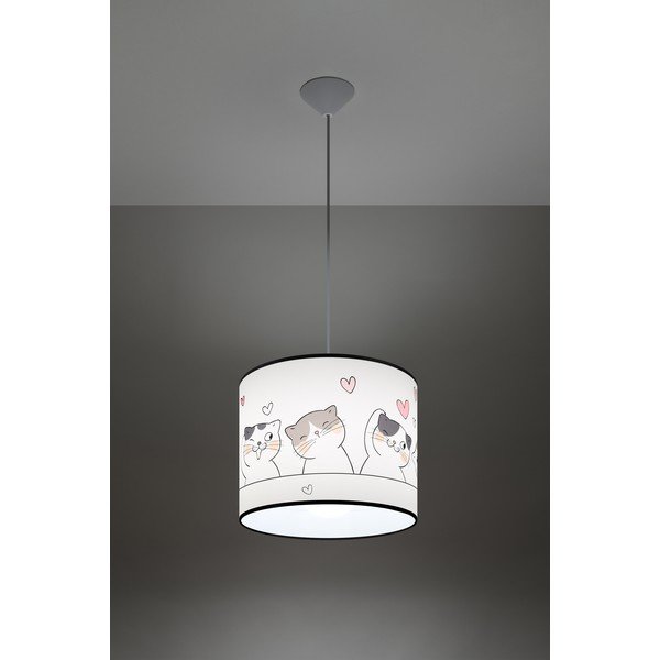 Lustră pentru copii albă Puss – Sollux-image-1