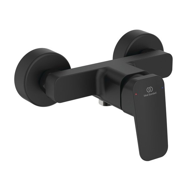 Baterie negru-mat pentru duș/cu montare pe perete Ceraplan – Ideal Standard