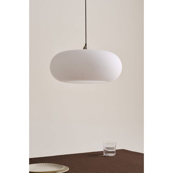Lustră albă/argintiu-mat din sticlă opal ø 43 cm Thalia – Jotex-image-3