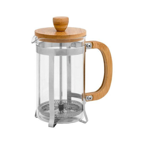 Presă franceză din metal Brandani Bamboo, 600 ml