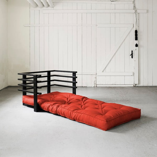 Fotoliu extensibil Karup Funk Black/Red-image-1