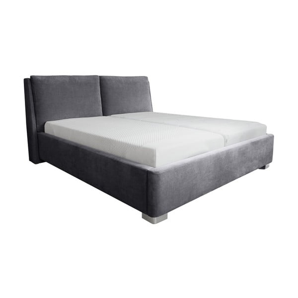 Pat dublu Mazzini Beds Vicky, 160 x 200 cm, gri-image-3