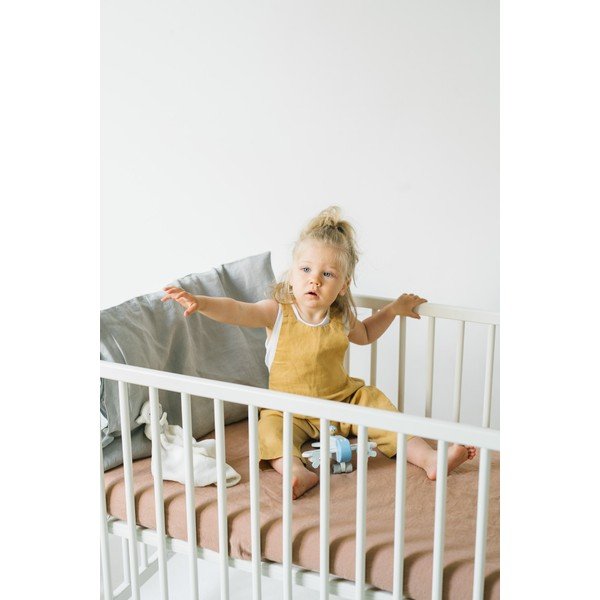 Cearșaf din in pentru copii Linen Tales Nature, 90 x 200 cm, portocaliu-image-4