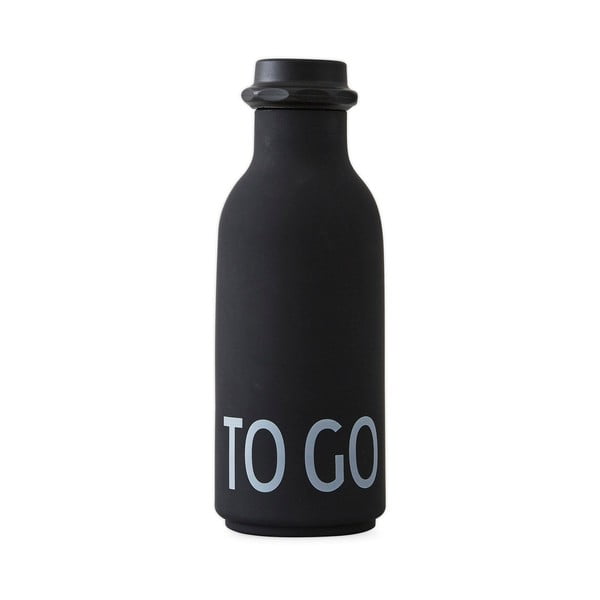 Sticlă pentru apă Design Letters To Go, 500 ml, negru