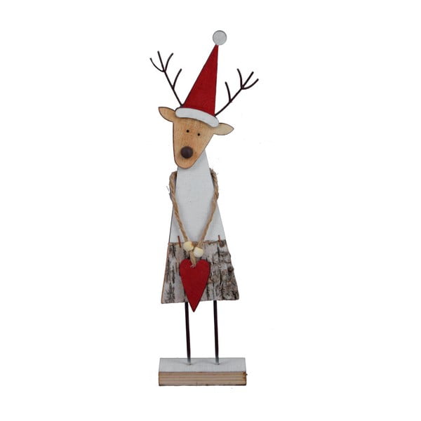 Figurină decorativă din lemn Ego Dekor Reindeer, înălțime 32,5 cm