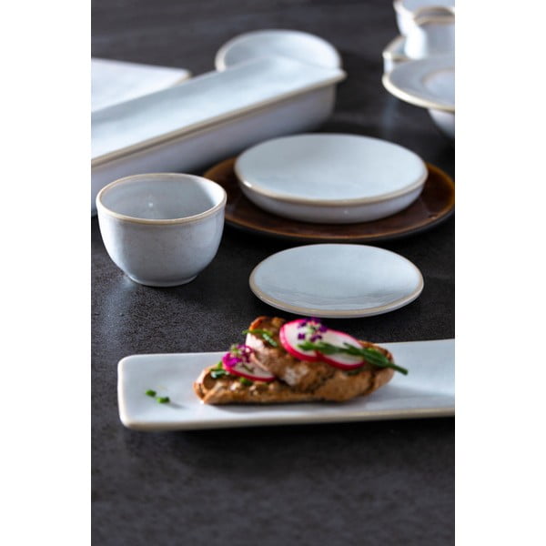 Farfurie adâncă din gresie ceramică Costa Nova Roda, ⌀ 22 cm, alb-image-1