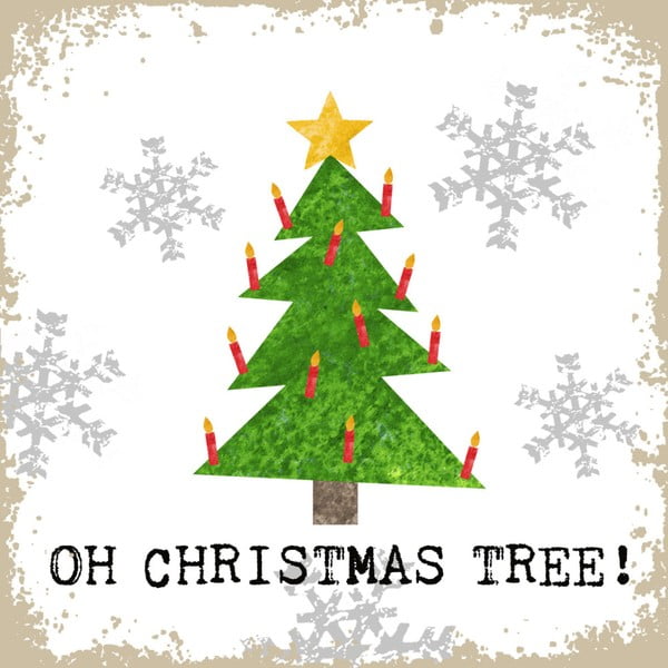 Set 10 șervețele din hârtie cu motive de Crăciun PPD Oh Christmas Tree