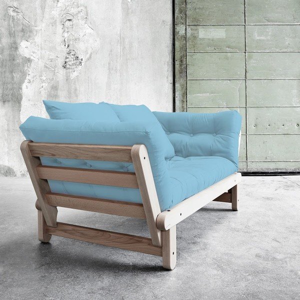 Canapea extensibilă Beat Beech/Celeste-image-1