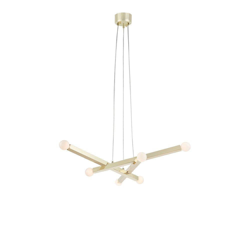 Lustră alămie din metal ø80x10 cm Stack – Markslöjd