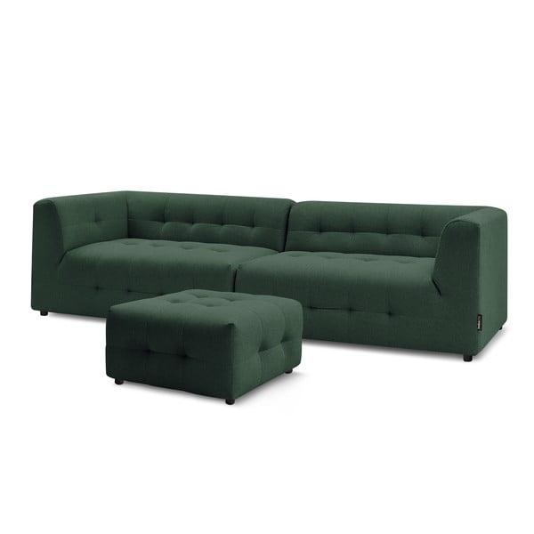 Canapea verde-închis 324 cm Kleber - Bobochic Paris-image-3