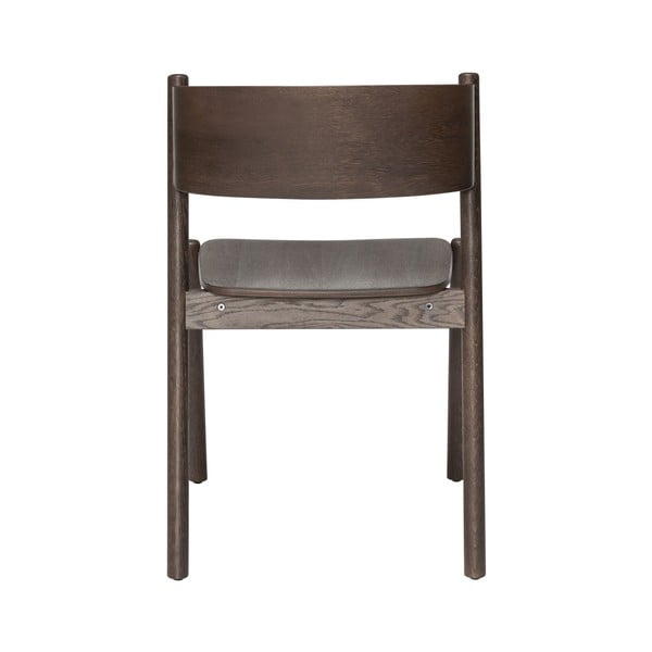 Scaun dining din lemn de stejar maro Oblique - Hübsch-image-3