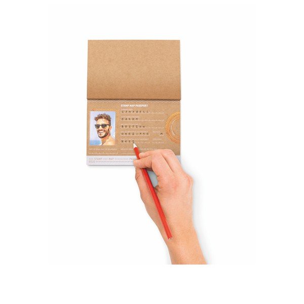 Caiet notițe pentru ștampile de călătorie Luckies of London Stamp Passport-image-1