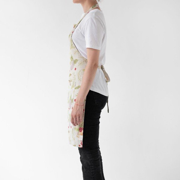 Șorț de bucătărie din in Linen Tales Daily Apron Jingle Bells 80 x 55 cm-image-1