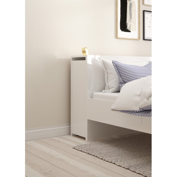 Tăblie de pat albă 165x80 cm Naia – Tvilum-image-1