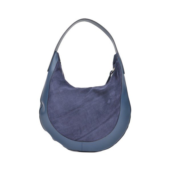 Geantă din piele Isabella Rhea Moon Blu, albastru-image-4