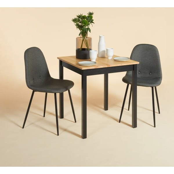 Set 2 scaune dining Bonami Essentials Lissy, gri închis-image-1