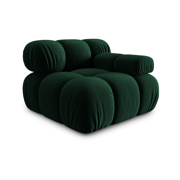 Modul pentru canapea verde cu tapițerie din catifea (colț dreapta) Bellis – Micadoni Home-image-3