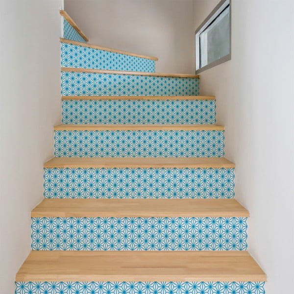 Set 2 autocolante pentru scări Ambiance Stairs Stickers Halvor, 15 x 105 cm