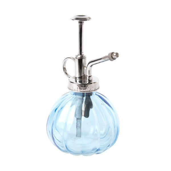 Pulverizator din sticlă pentru flori, Esschert Design Round, albastru-image-1