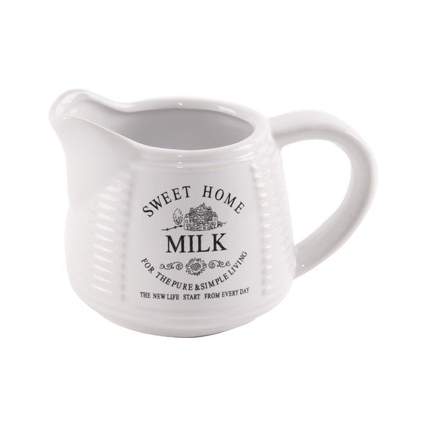 Cană din ceramică pentru lapte Orion Sweet Home, 250 ml, alb