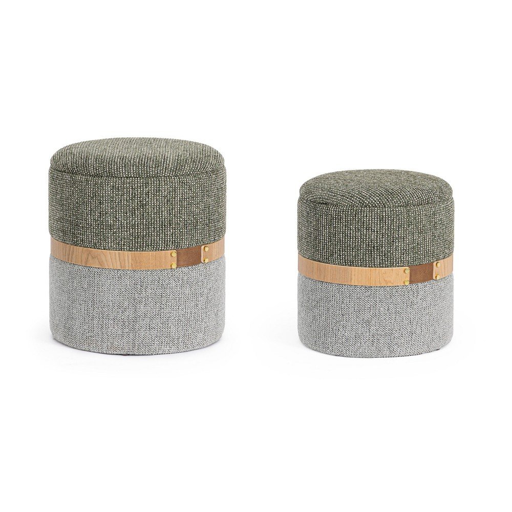 Puf verde/gri Talya – Bizzotto