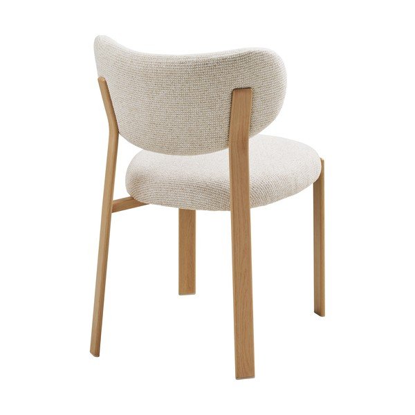 Scaun de dining alb tapițat Savina – House Nordic-image-4