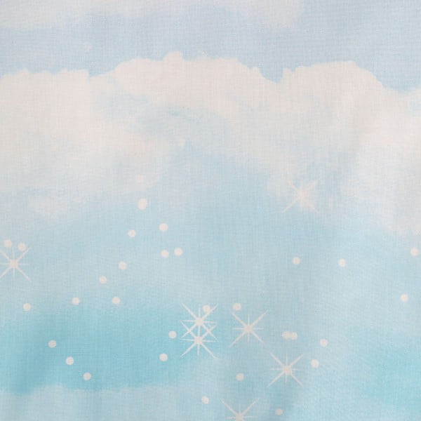 Lenjerie de pat pentru copii albastră/roz pentru pat de o persoană 135x200 cm Ombre Rainbow Clouds – Catherine Lansfield-image-4