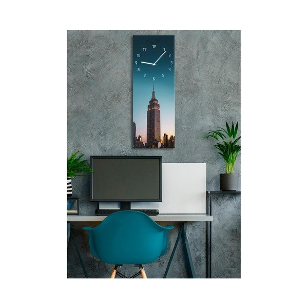 Ceas de perete Styler Glassclock Manhattan, 20 x 60 cm-image-1