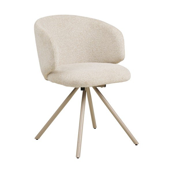 Scaun de dining bej tapițat Fulham – House Nordic