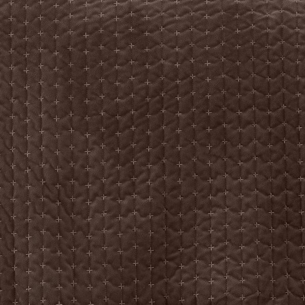 Cuvertură maro închis matlasată din catifea 240x260 cm Attica Velvet – Bianca-image-2