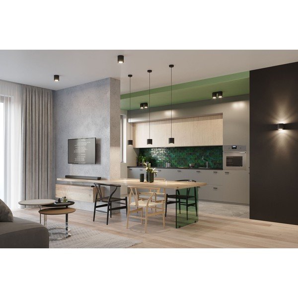 Lustră Sollux Roda, negru-image-1