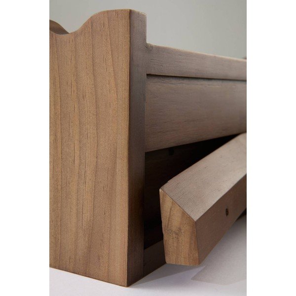 Noptieră în culoare naturală închisă suspendată din lemn de pin Nypen – Jotex-image-2