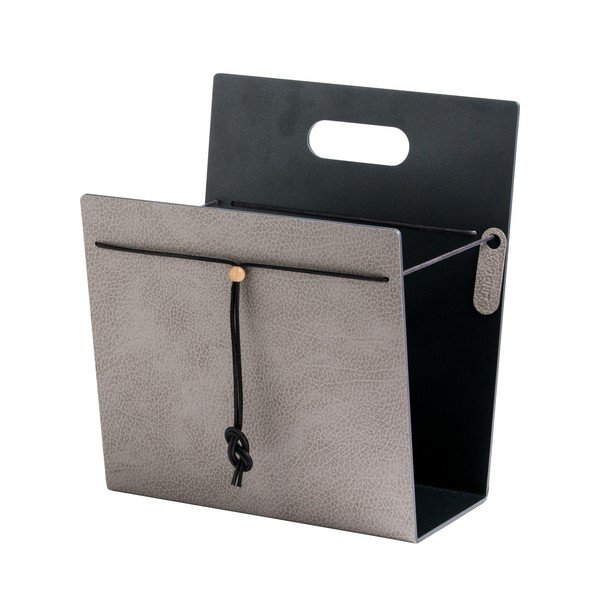 Suport de reviste din metal și din piele ecologică Hippo M – LIND DNA